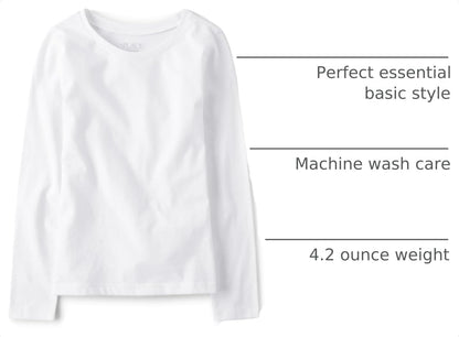 The Children's Place Baby Girls' and Toddler Basic Short Sleeve Layering T-Shirts