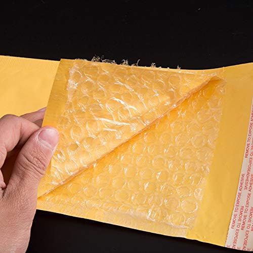 25 Pcs 6x9in Yellow Kraft Paper Bubble Mailers Padded Self Seal Envelopes Shipping Bags