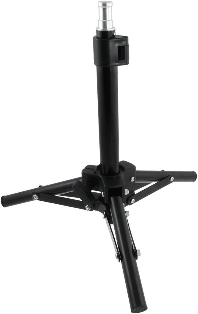 Qtqgoitem Camera Metal Photographic Portable Folding Photo Studio Tripod Light Stand Black (Model: 43f 561 440 6c3 00e)