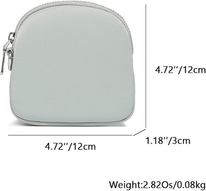 Organizer Bag Makeup Bag for Purse Travel Toiletry Pouch Zipper Pouch for Purse Small Makeup Pouch with Pockets Wristband design (gray-nylon)