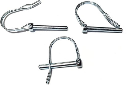 (10 Pieces) Heavy Duty Safety Coupler Pin,Round Wire Shaft Locking Pin Pto Pin 14" x 1-38"Round Arch Hitch Pin Wire Retainer for Farm Trailers Lawn
