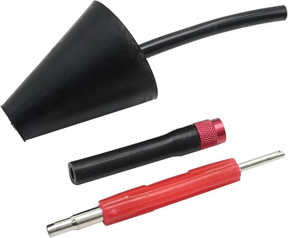 UOIENRT Automotive EVAP Service Port Adapter Kit Smoke Machine Automotive Cone Adapter Leak Detector for Automotive Exhaust and Intake Diagnostics