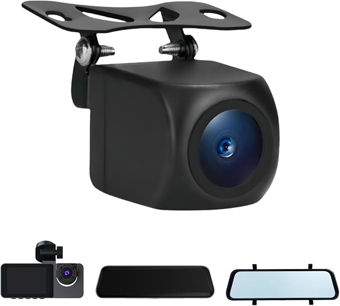 4-pin backup camera for Dash Cam HD 1080P mirror Front and rear view camera Super night vision Waterproof reversing camera 0.098 in Jack one end and 4PIN on the