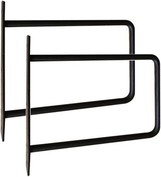 Solid Shelf Brackets, Metal Brackets, 2 Pieces, Heavy Duty Brackets, Industrial Shelf Brackets, Wall Brackets, Decoration Shelf Brackets, Black (5 inches)