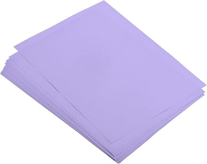 MECCANIXITY 100 Sheets Colored Copy Paper 8 12 Inch Printer Paper 80gsm Light Purple for Office Printing, Document Copying, Invitations, Forms, Art Projects