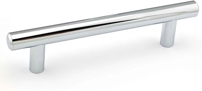 Richelieu Hardware BP20596140 Roosevelt Collection 3 34-inch (96 mm) Center-to-Center Chrome Modern Cabinet and Drawer Bar Pull Handle for Kitchen, Bathroom, and Furniture