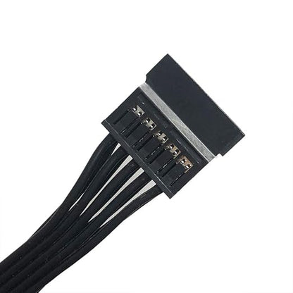 Zahara SATA Power Cable 6 Pin to 3x15 Pin for SeasonicAntec PSUs, BTC Mining Riser Splitter, Hard Drive Adapter 18.7-inch (47.6cm) 18.7-inch 18AWG