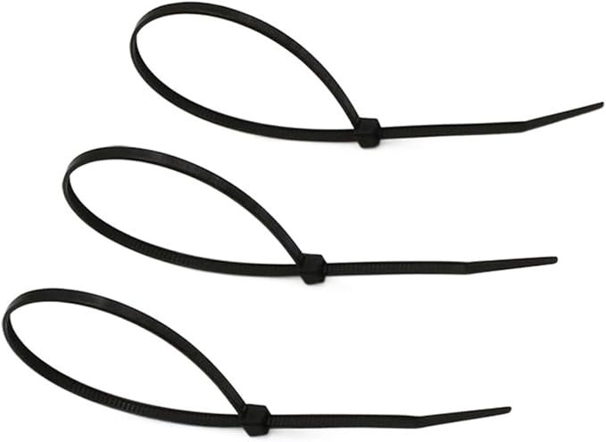 100PCS 3 X 6080100120150200mm White Black Milk Cable Wire Zip Ties Self Locking Nylon Cable Tie (Color : Black, Size : 3 x 150mm)