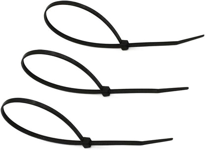 100PCS 3 X 6080100120150200mm White Black Milk Cable Wire Zip Ties Self Locking Nylon Cable Tie (Color : Black, Size : 3 x 150mm)