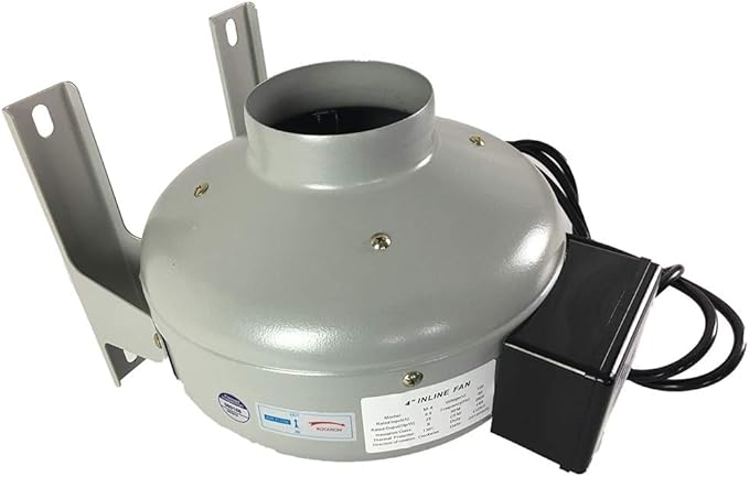 Tjernlund in-Line Fan Dryer Duct Booster 4" Metal