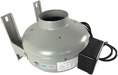 Tjernlund in-Line Fan Dryer Duct Booster 4" Metal