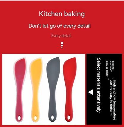 Silicone Spatula and Scraper Spoon for Heat Resistant Better Cooking,Cake Cream Spatulas Set, 10.2 inch Non-Stick Heat Resistant Mixing Butter Spatulas Baking (Grey)