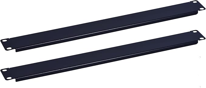 RackPath 1U Blank Rack Mount Panel Spacer for 19in Server Rack Enclosure or Network Cabinet  2 Pack