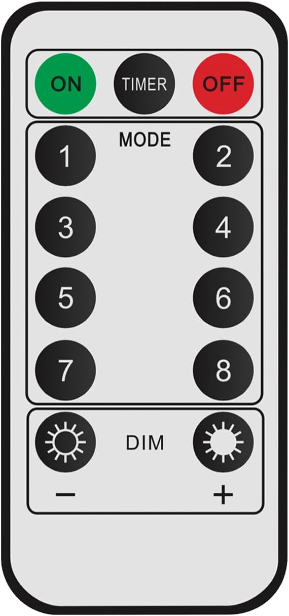 8 StringLight modes 13 remote control spare keys 2 pieces