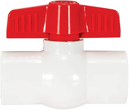 EZ-FLO 34 Inch Slip Schedule 40 PVC Quarter Turn Ball Valve, Brass Plumbing Fitting, 20113