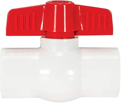 EZ-FLO 34 Inch Slip Schedule 40 PVC Quarter Turn Ball Valve, Brass Plumbing Fitting, 20113