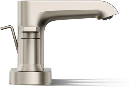 Bathroom Faucet by KOHLER, Bathroom Sink Faucet, Hint Collection, Centerset Faucet, Vibrant Brushed Nickel, K-97094-4-BN