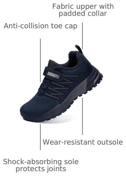 KUBUA Kids Sneakers for Boys Girls Running Tennis Shoes Lightweight Breathable Sport Athletic
