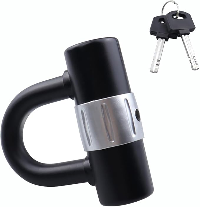 Motorcycle Heavy Duty Bike Lock U Lock Disc Lock for Motorcycle, Bike, Scooter, Generator, Bicycle and Gates
