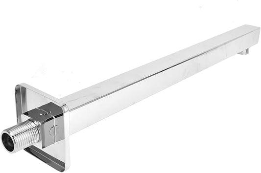 Shower Extension,G1/2in Stainless Steel Shower Head Extension Rod WallMounted Rainfall Shower Arm