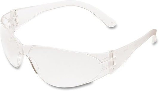 MCR Safety Glasses CL110 Checklite Clear Lens with UV Protection and Scratch Resistant Coating, 1 Pair