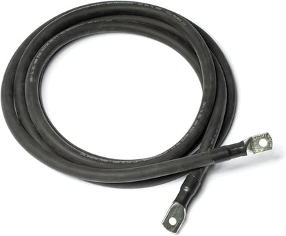 Spartan Power 2 Foot 40 AWG Black SpartanFlex Battery Cable with 38" Ring Terminals