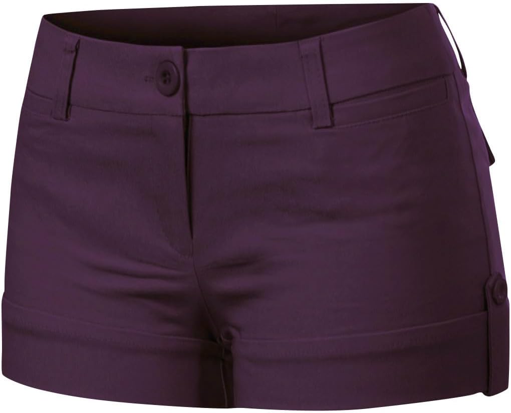 Design by Olivia Women's Comfort Modern City Cuffed Shorts with Pockets