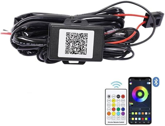 Nicoko The new RGB LED strip controller comes with remote control for light bar (new version)