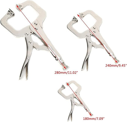 Fit for 6"/9"/11" C Clamp Vise Grip Welding Locking Quick Pliers Round Locator Clips (Color : 9)