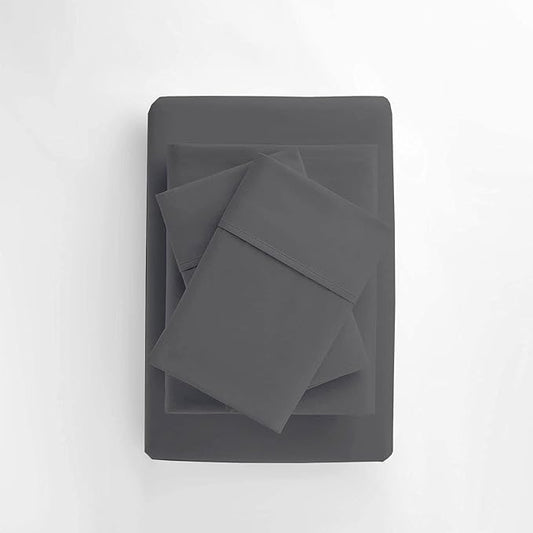 600 Thread Count 100 Egyptian Cotton Sheets, Queen Size Sheets Set, 4 Pcs Sheet Set, Queen Sheet Set, 15 Inch Deep Pocket Queen Sheets, Hotel Luxury Bed Sheets Set, 4 Pcs Bed Sheet Set, Dark Grey