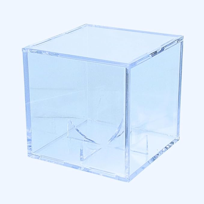 UV Protected Baseball Display Case  Acrylic Baseball Cube Clear Storage Case with UV Protection (1 UV Baseball Cube)