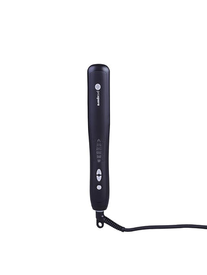 Prospera Fast Hair Straightener Brush Comb Ceramic Hair Straightener with 6 Temps, Auto-Off  Anti-Scald, PTC Heating Technology, Black