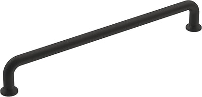 Amerock | Cabinet Pull | Matte Black | 7-9/16 inch (192 mm) Center-to-Center | Factor | 1 Pack | Drawer Pull | Cabinet Handle | Cabinet Hardware
