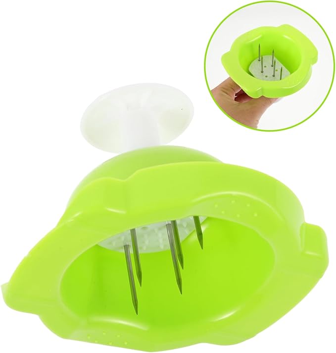 KICHOUSE 2pcs Premium Finger Guard Grater Cutting Guard Anti Grater Finger Slicer Finger Protector Fruit Chopper Finger Protector for Grating Cheese Slicer Green Stainless Steel