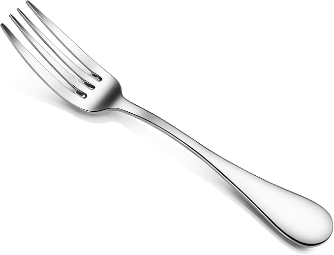 Artaste Rain 1810 Stainless Steel (Silver (Set of 12), Dinner Fork (7.6-Inch))