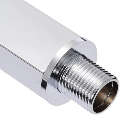 24" Chrome Wall Mounted Square Shower Extension Arm For Rainfall Shower Head Bathroom Tools Accessories,as shown