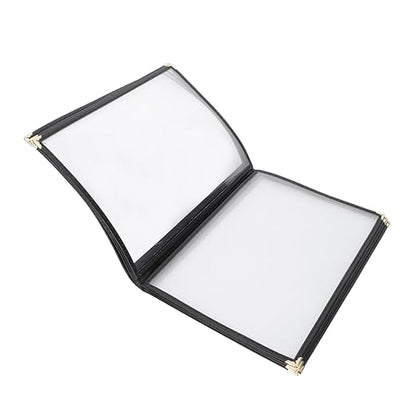 A4 Menu Cover Waterproof Recipe Book Protector Portable Restaurant Menu Folder for Restaurant and Cafe