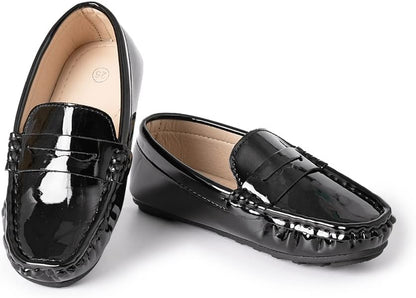 8.5 Toddler Miamooi Toddler Boys Girls Wedding Dress Shoes Little Kid Slip On Loafers School Uniform Moccasins Walking Shoe