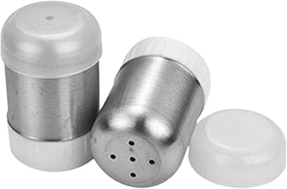 Stainless Steel Sugar Shakers Spice Salt Pepper Organizer Container Dust-proof Stainless Steel Salt Shakers