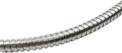 Shower Hose 59 inches, Flexible Hand Held Shower Hose Extension, Stainless Steel Shower Head Hose Extension Hose Replacement, Universal Shower Hose 12" Fitting, Sliver