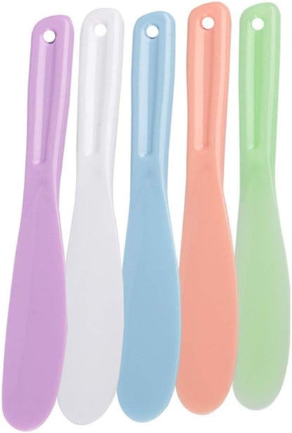 Silicone Facial Mask Stick Makeup Mask Cream Spoon, Eye Cream Stick Make Up Face Cosmetic Spatula Beauty Tool(Green)