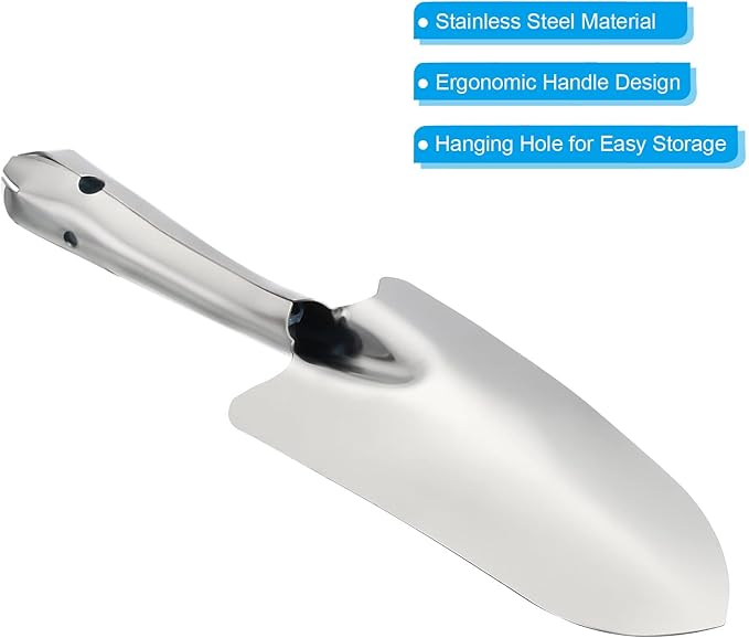 PATIKIL Garden Trowel, Gardening Hand Shovel Stainless Steel Spade Shovel Garden Tools for Transplanting Digging