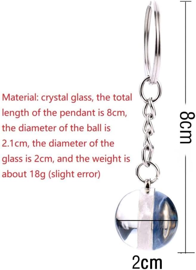 Kuwait Flag Glass Ball Pendant Keychain - Asia Kuwait Country Mini Flag Key Ring,Novelty Souvenirs National World Keyring for Men Women Couple Gift Accessories,As Show,Total Length?8Cm