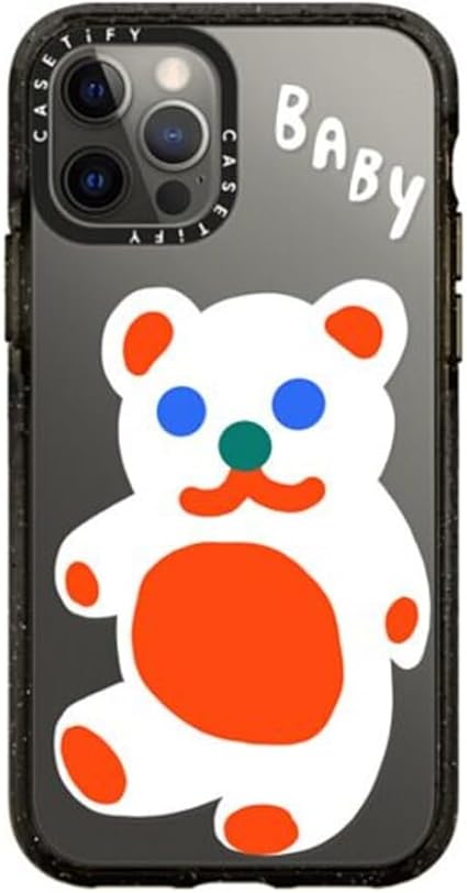 CASETiFY Impact Case for iPhone 12 iPhone 12 Pro - Baby Bear by Katie Benn - Clear Black