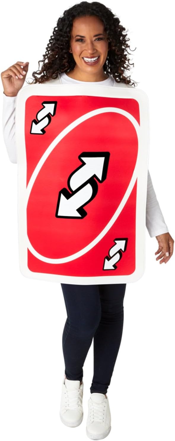 Rubies Mattel Uno: Reverse Card Costume for Adults, Unisex One Size