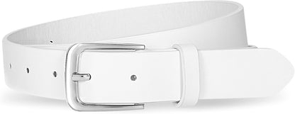 Women's Soft Faux Leather Belt for Jeans Pants Dress Fashion Ladies Waist Belt with Gold/Silvery Buckle Waist L 38"-42"