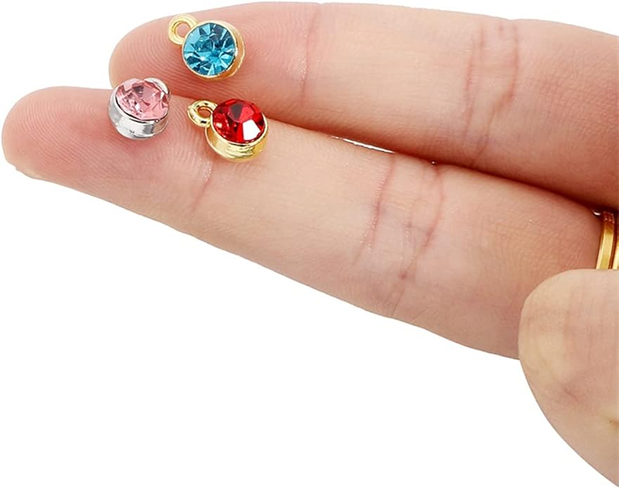 20PcsLot Colorful Crystal Birthstone Dangle Charms Water Drop Pendants Rhinestone Teardrop Pendants For Necklace Bracelet Earring DIY Jeweley Making Supplies