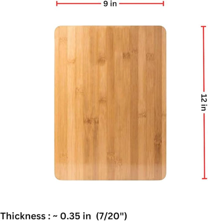 (Set of 12) 12"X9" Bulk Plain Reversible Bamboo Serving Tray, Wood Charcuterie Platter, Hot Mat, Cutting Chopping Board for Customized, Personalized Engraving Gift, Wholesale, Home Deco, Wall Art