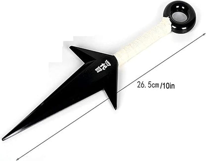 Japan Anime 10.2 inch Ninja Props Big Kunai Knife Black…