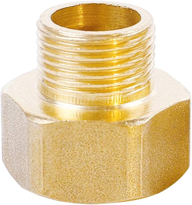 Joywayus 12" G Thread Female  14" NPT Thread Male Brass Pipe Fitting Adapter (Pack of 2)